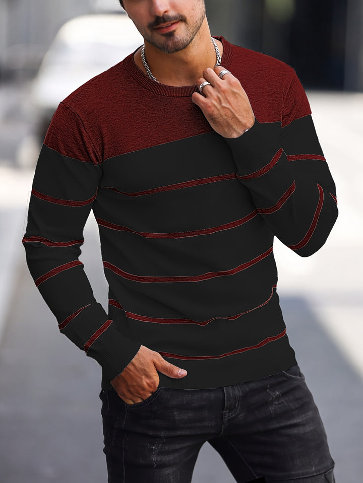 Harrison | Colour-Block Striped Sweater