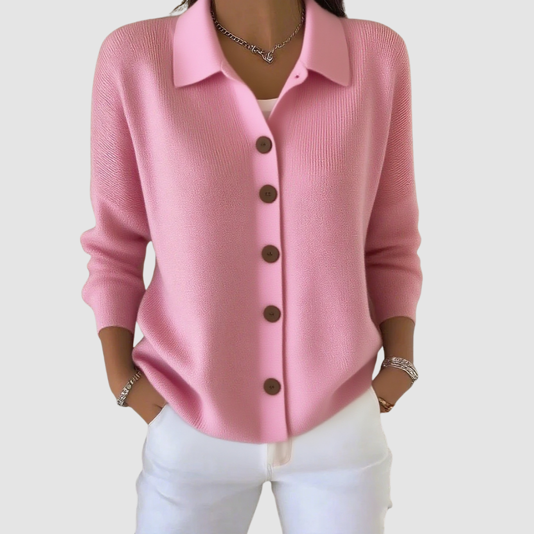 Millie | Button-Up Collared Cardigan
