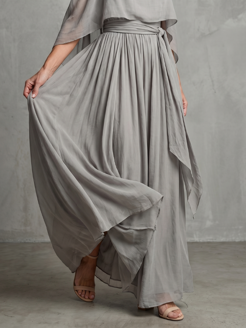 Heather | Flowing Drape Two-Piece Set