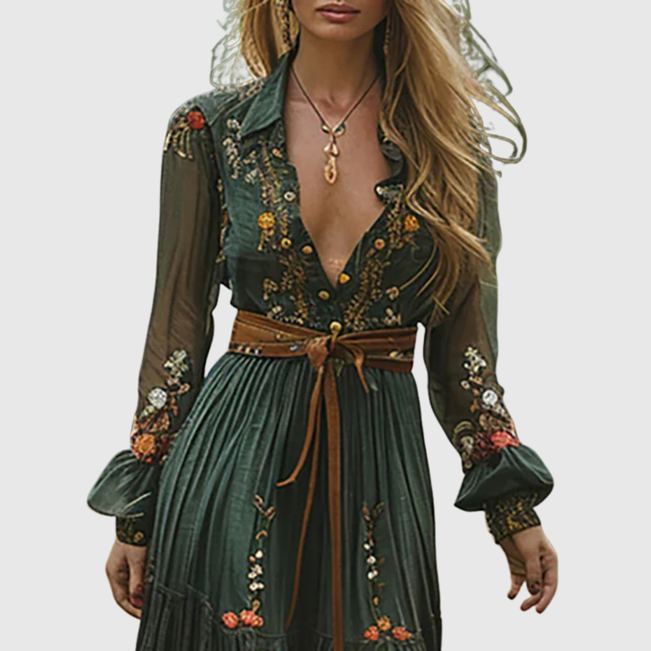 Emilia | Romantic Bohemian Maxi Dress