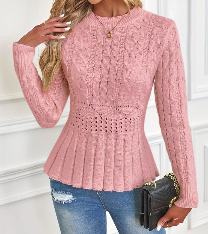 Celeste | Refined Peplum Sweater
