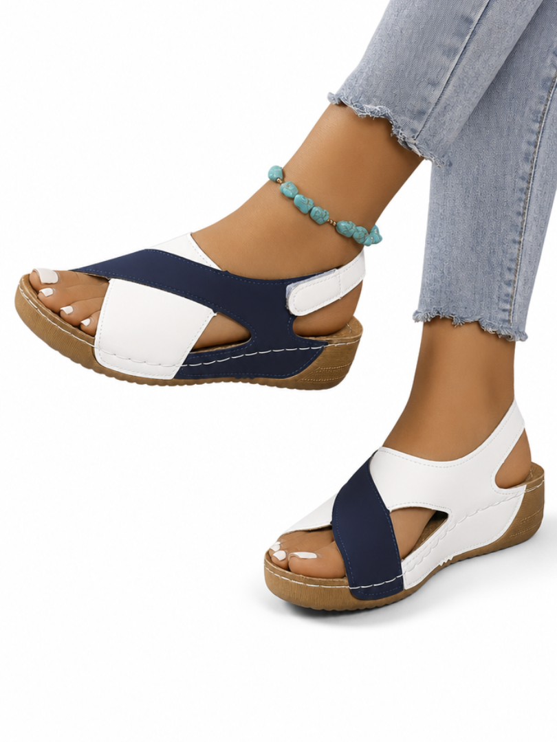 Elaine | Cushioned Wedge Sandals