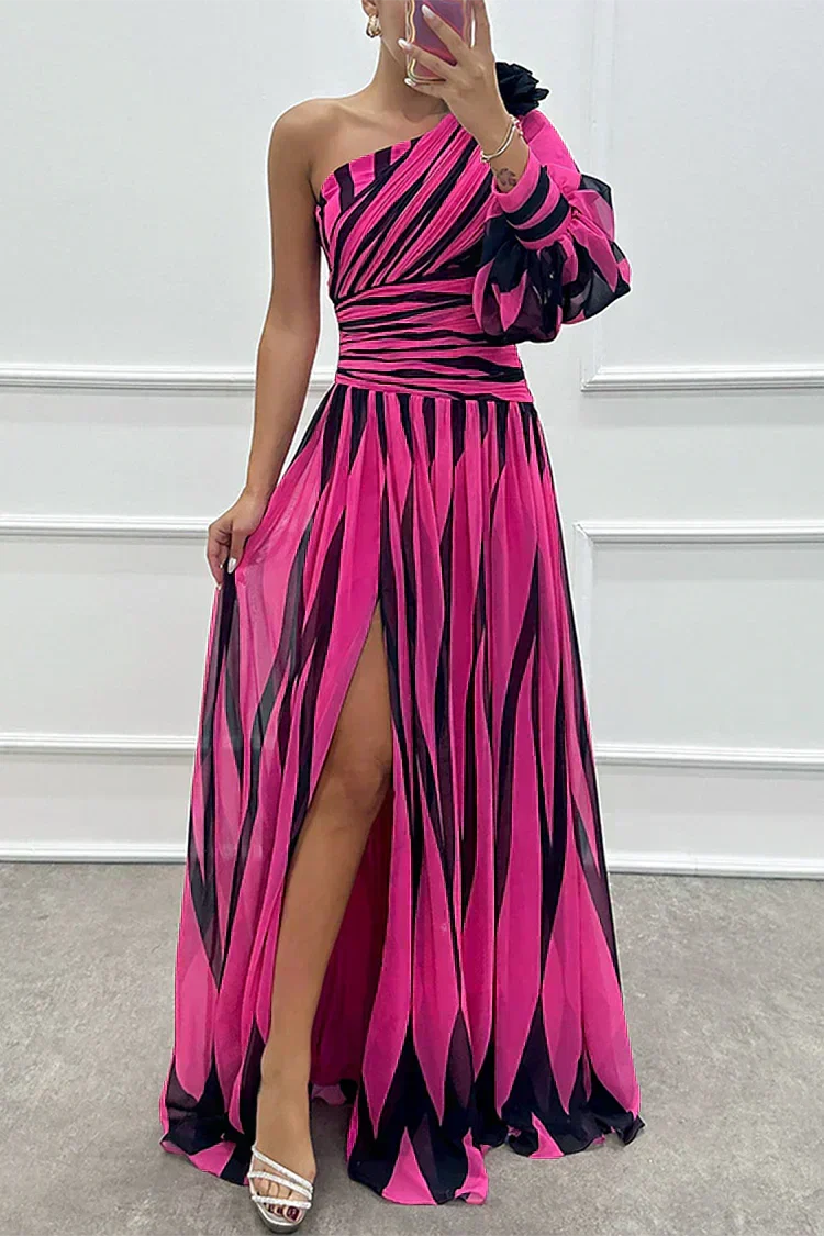 Amelie | Flowing One-Shoulder Maxi Dress