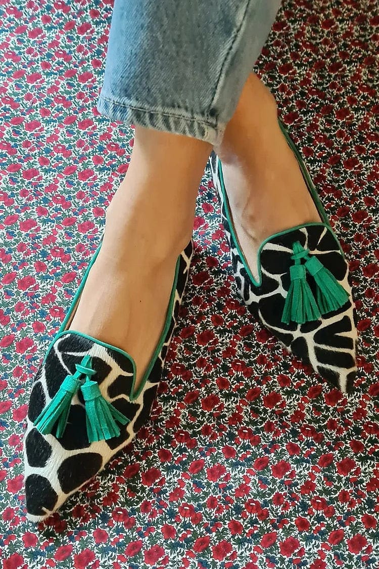 Celeste | Pointed Tassel Loafers