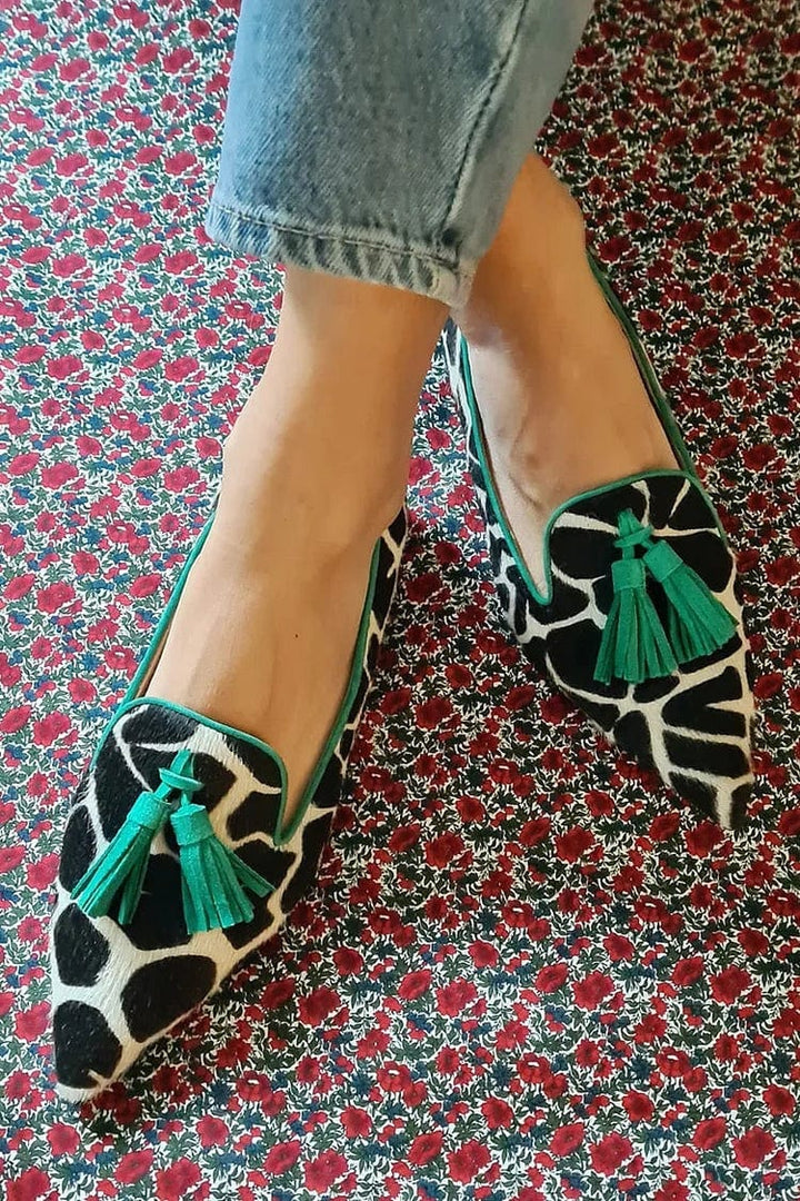 Celeste | Pointed Tassel Loafers