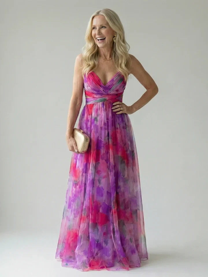 Evelina | Wrapped Floral Maxi Dress