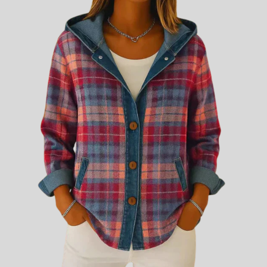 Fern | Hooded Checked Shacket