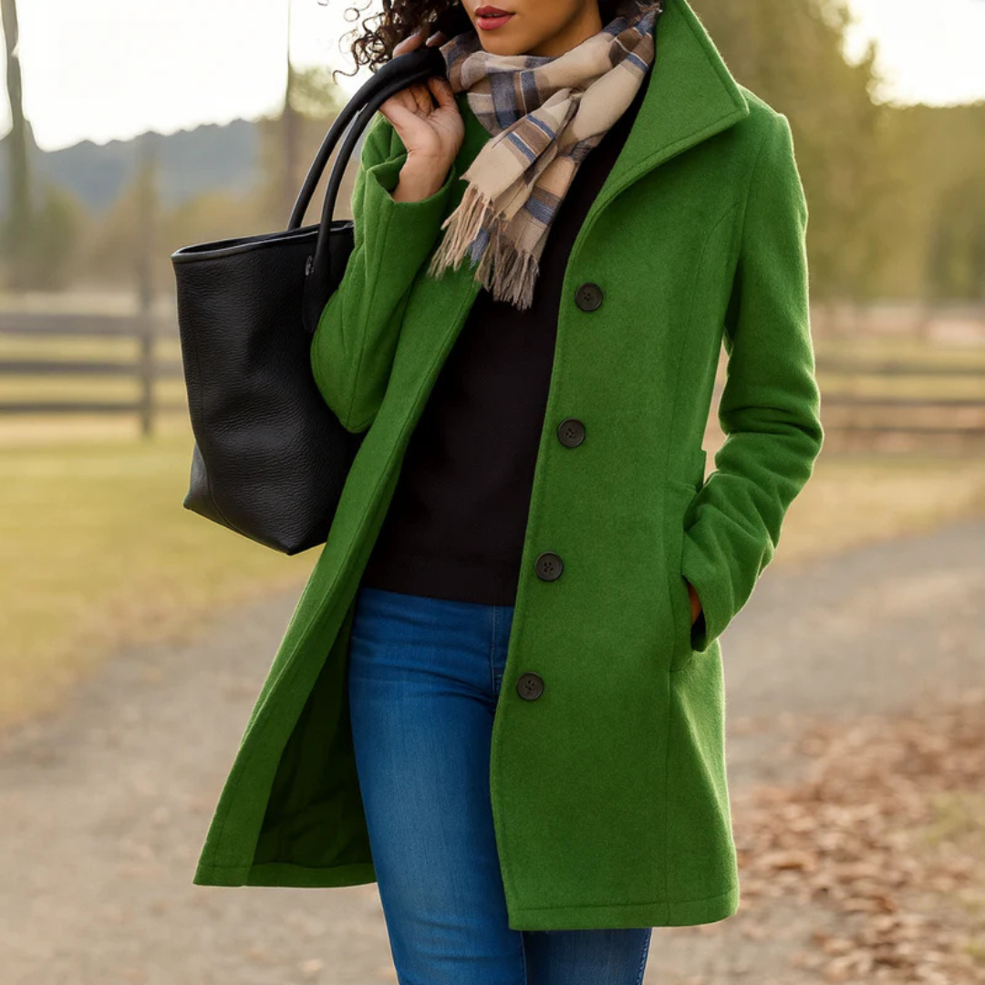 Brigitte | Tailored Single-Breasted Coat