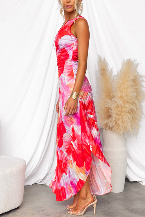 Estella | Draped One-Shoulder Maxi Dress