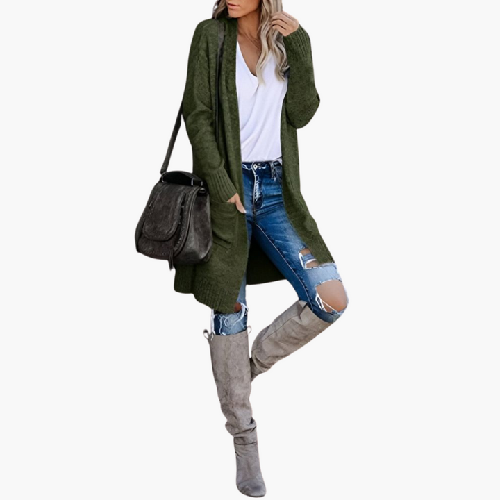 Selina | Longline Pocketed Cardigan