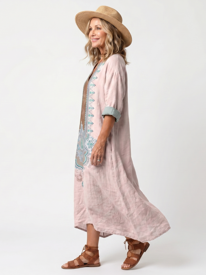 Paloma | Ornate Panel Relaxed Midi Dress