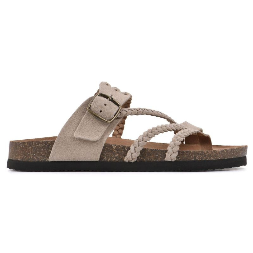 Hudson | Braided Contoured Slide Sandals