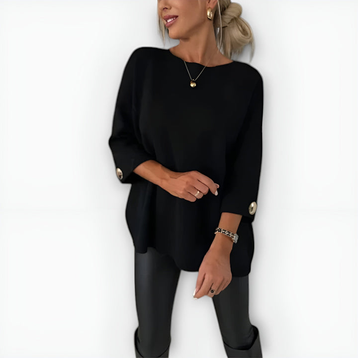 Linette | Relaxed Boat-Neck Sweater