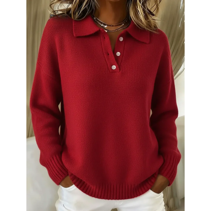 Melina | Relaxed Collared Jumper