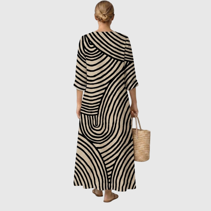 Katherine | Timeless Striped Midi Dress