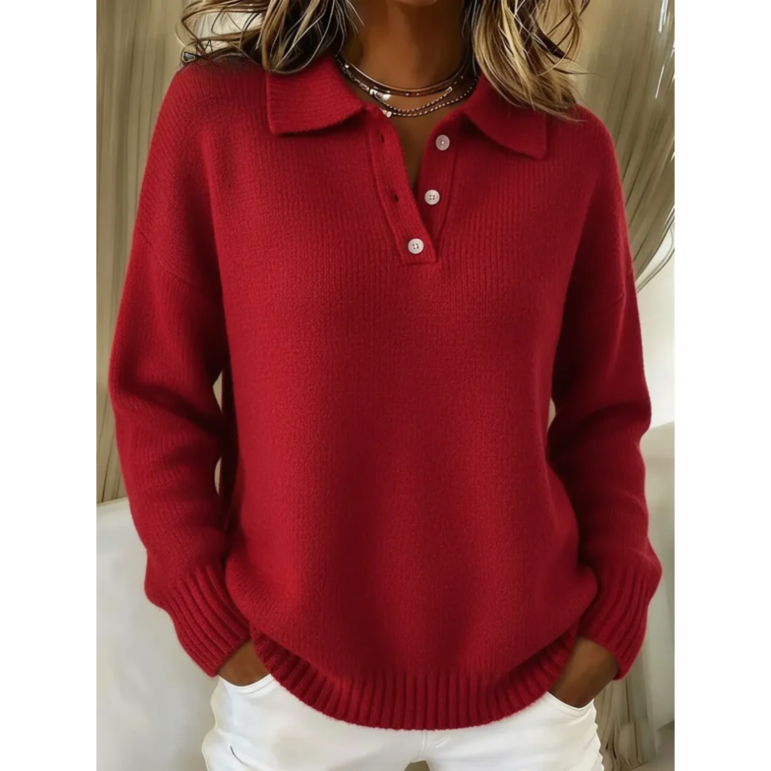 Averil | Relaxed Collared Jumper