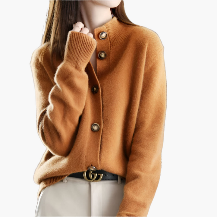 Marcella | Collared Button-Up Cardigan