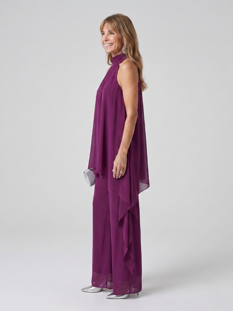 Verena | Flowing Halter Two-Piece Set