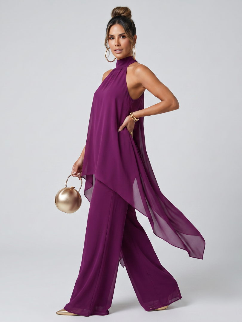 Marlena | Flowing Halterneck Two-Piece Set
