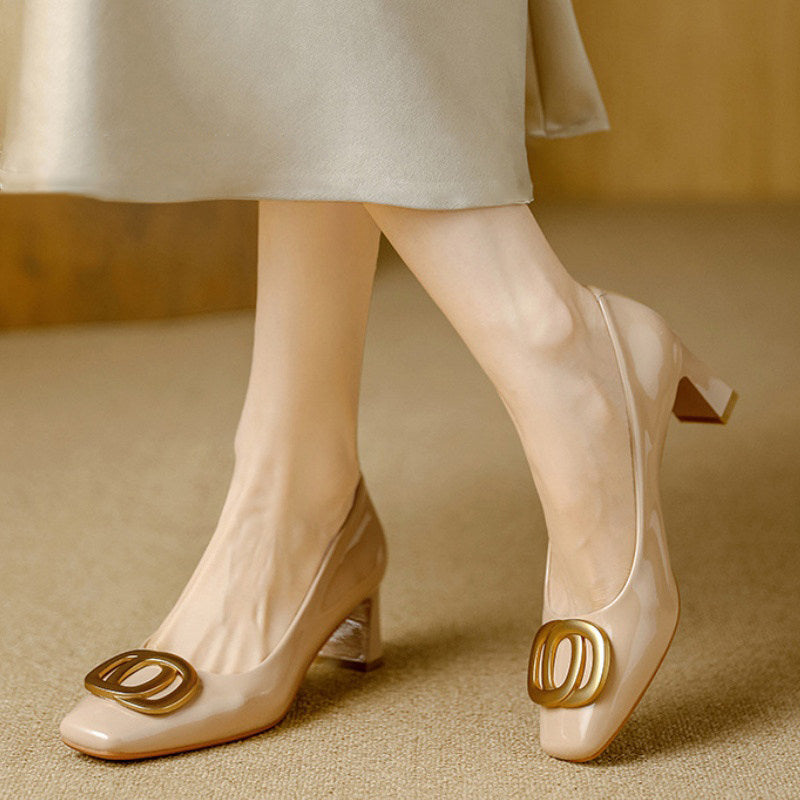Leona | Elegant Block-Heel Pumps