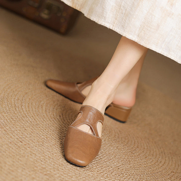 Wynne | Elegant Block-Heel Mules