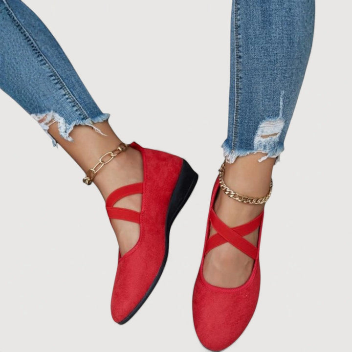 Susanna | Crossover Strap Ballet Flats