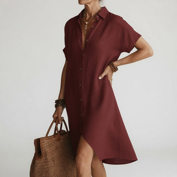 Manon | Relaxed Button-Through Shirt Dress