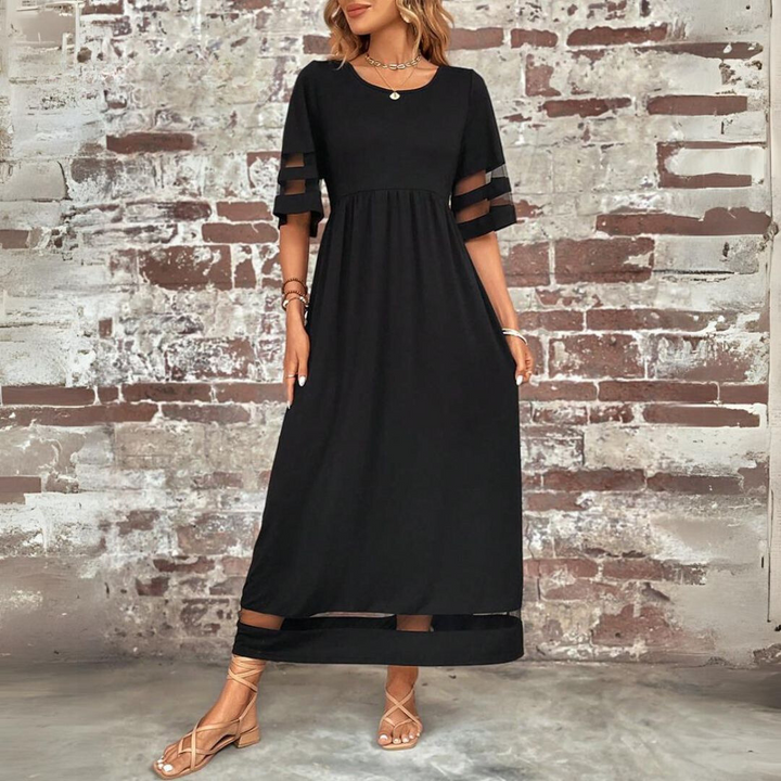 Verity | Graceful Panelled Midi Dress
