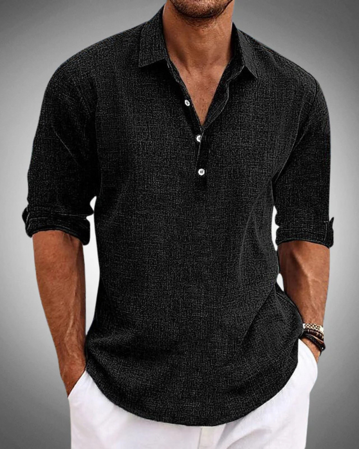 Everly | Relaxed Half-Placket Shirt