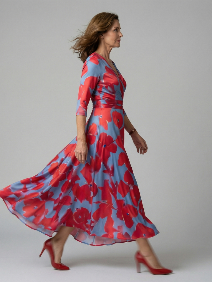Susanne | Floral Wrap Maxi Dress