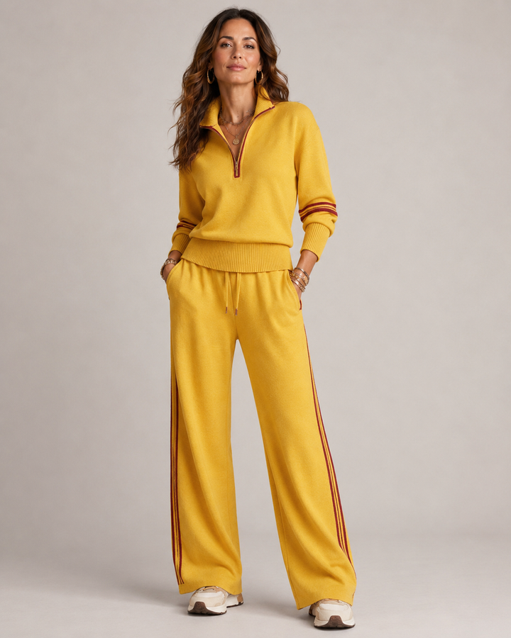 Faye | Relaxed Zip-Collar Two-Piece Set