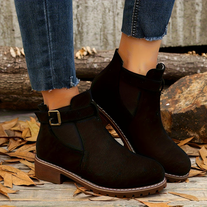 Marion | Refined Buckle Ankle Boots