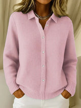 Camille | Textured Button-Front Cardigan