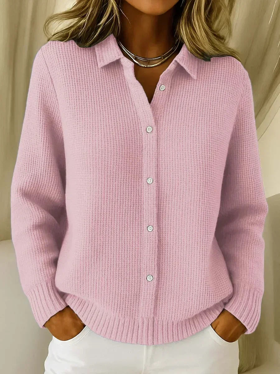 Camille | Textured Button-Front Cardigan