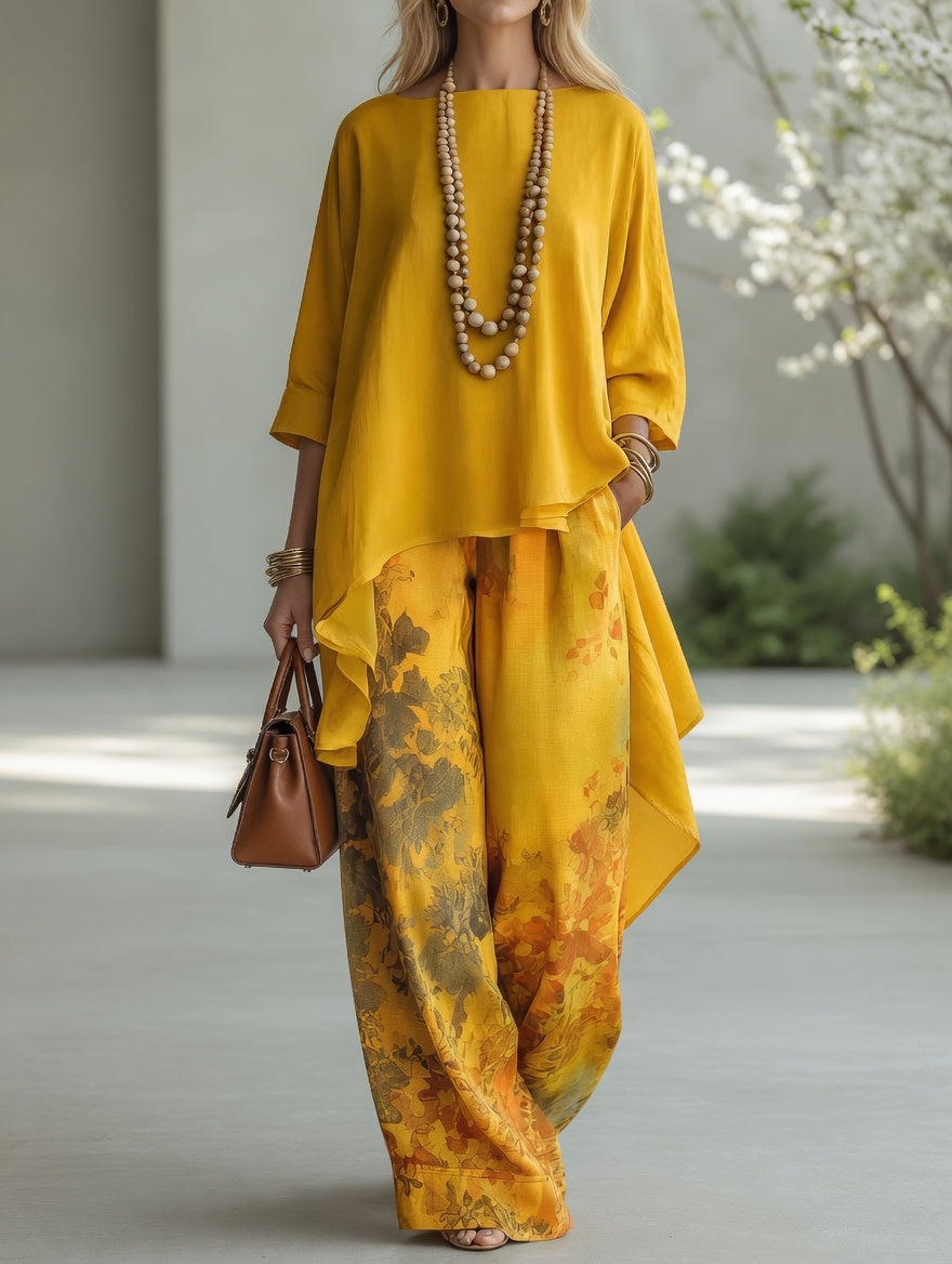 Clemence | Flowing Floral Two-Piece Set