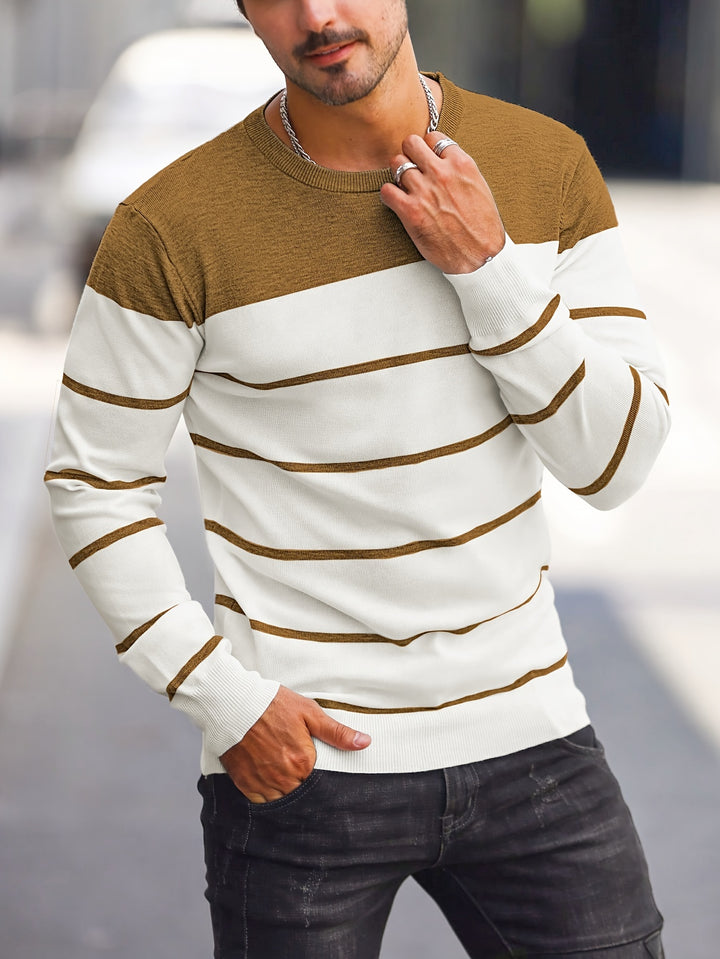 Harrison | Colour-Block Striped Sweater