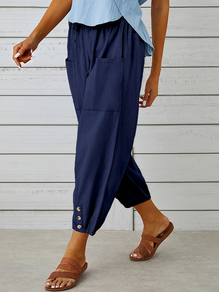 Colleen | Relaxed Drawstring Capris