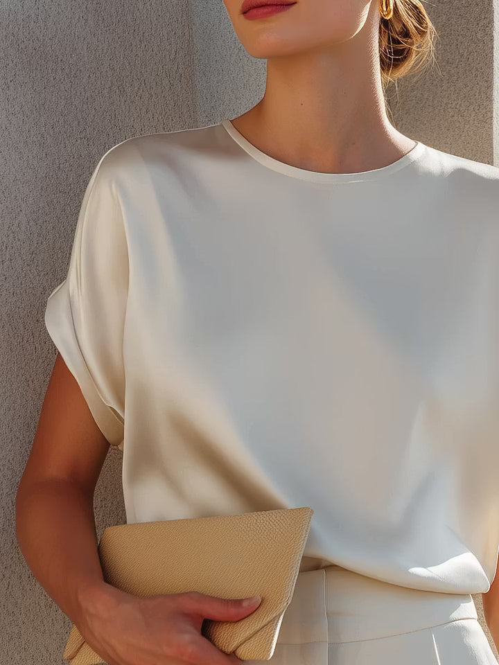 Yvette | Relaxed Cap-Sleeve Blouse
