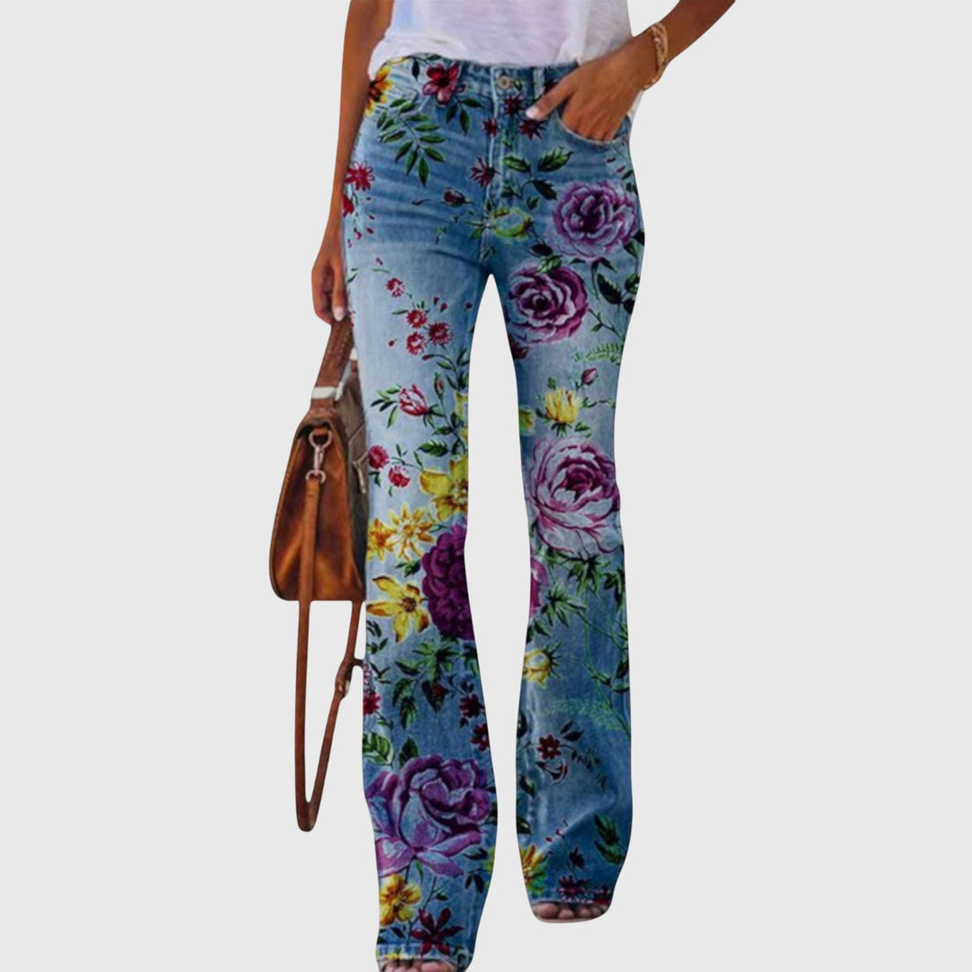 Annalise | Floral Flared Pants