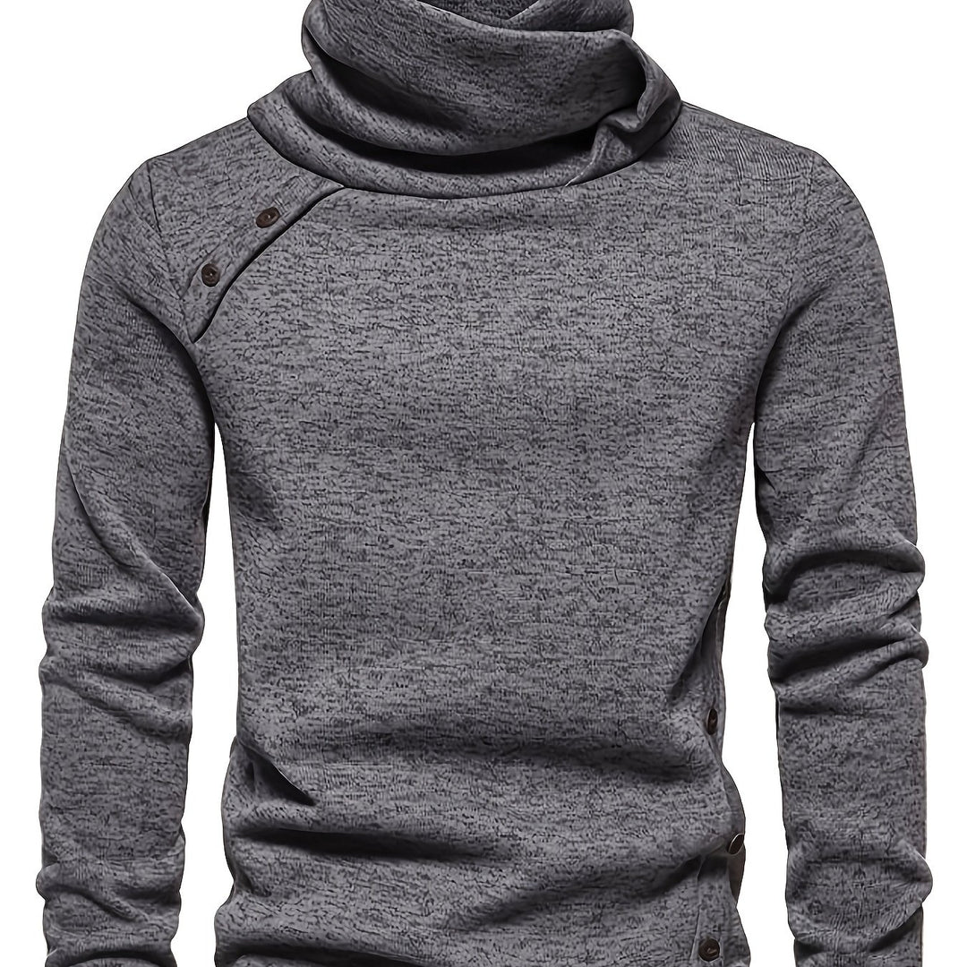 Spencer | Slouchy Collar Button-Up Sweater