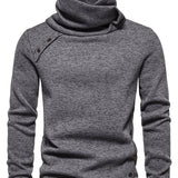 Spencer | Slouchy Collar Button-Up Sweater