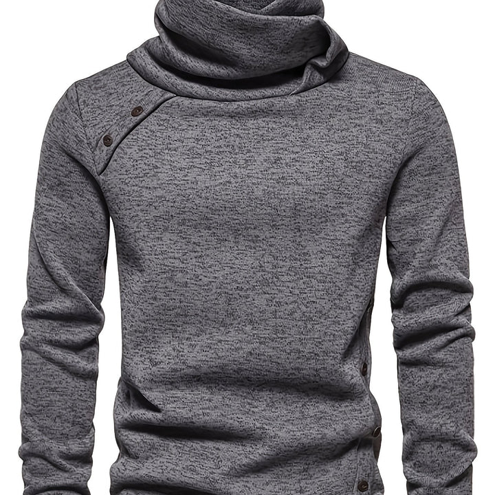 Spencer | Slouchy Collar Button-Up Sweater