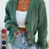 Rosemary | Chunky-Knit Button Cardigan