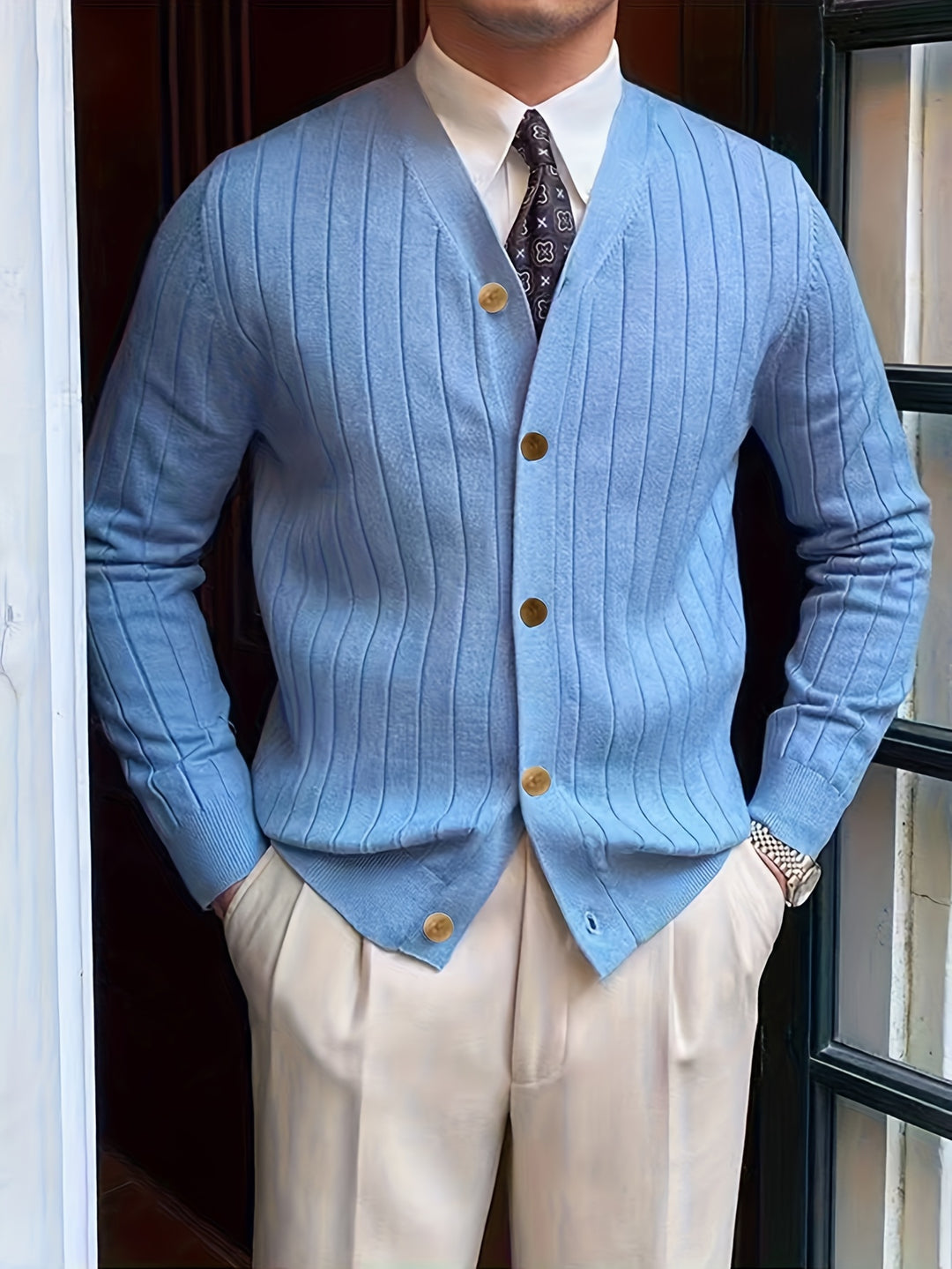 Chester | Ribbed Button-Up Cardigan