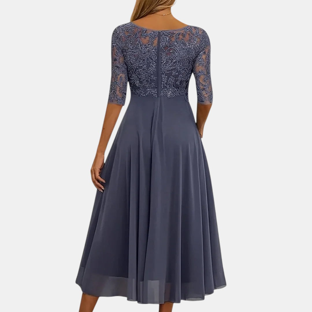 Diana | Elegant Floral Lace Dress