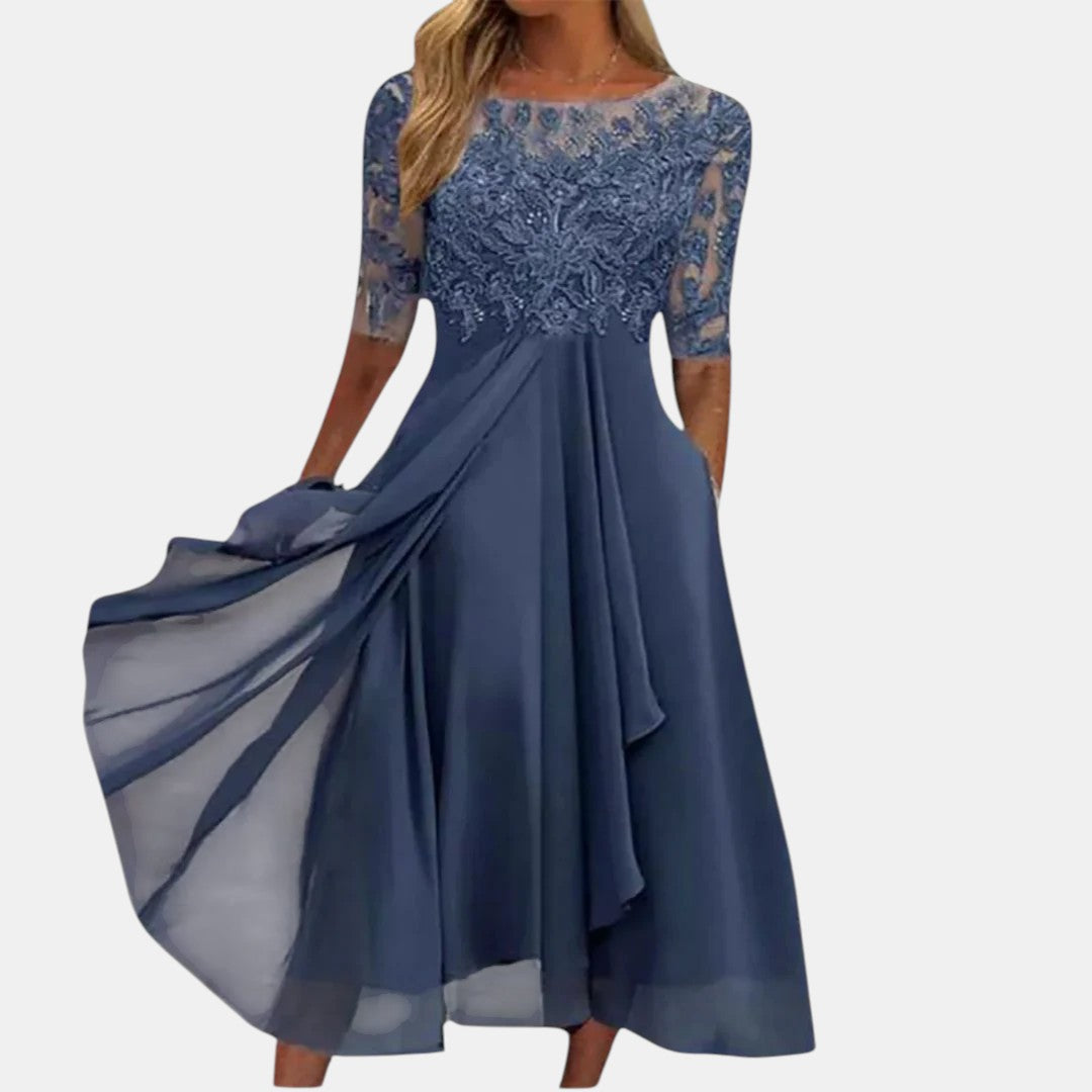 Diana | Elegant Floral Lace Dress