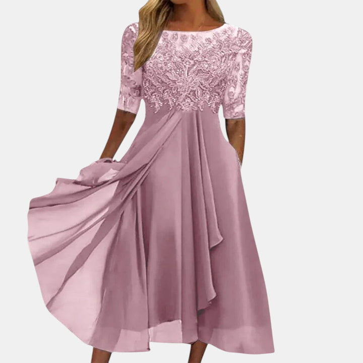 Diana | Elegant Floral Lace Dress
