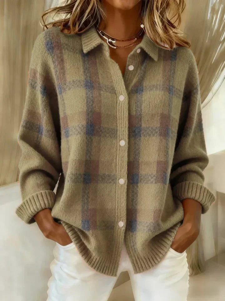Juniper | Cosy Plaid Button-Up Shirt
