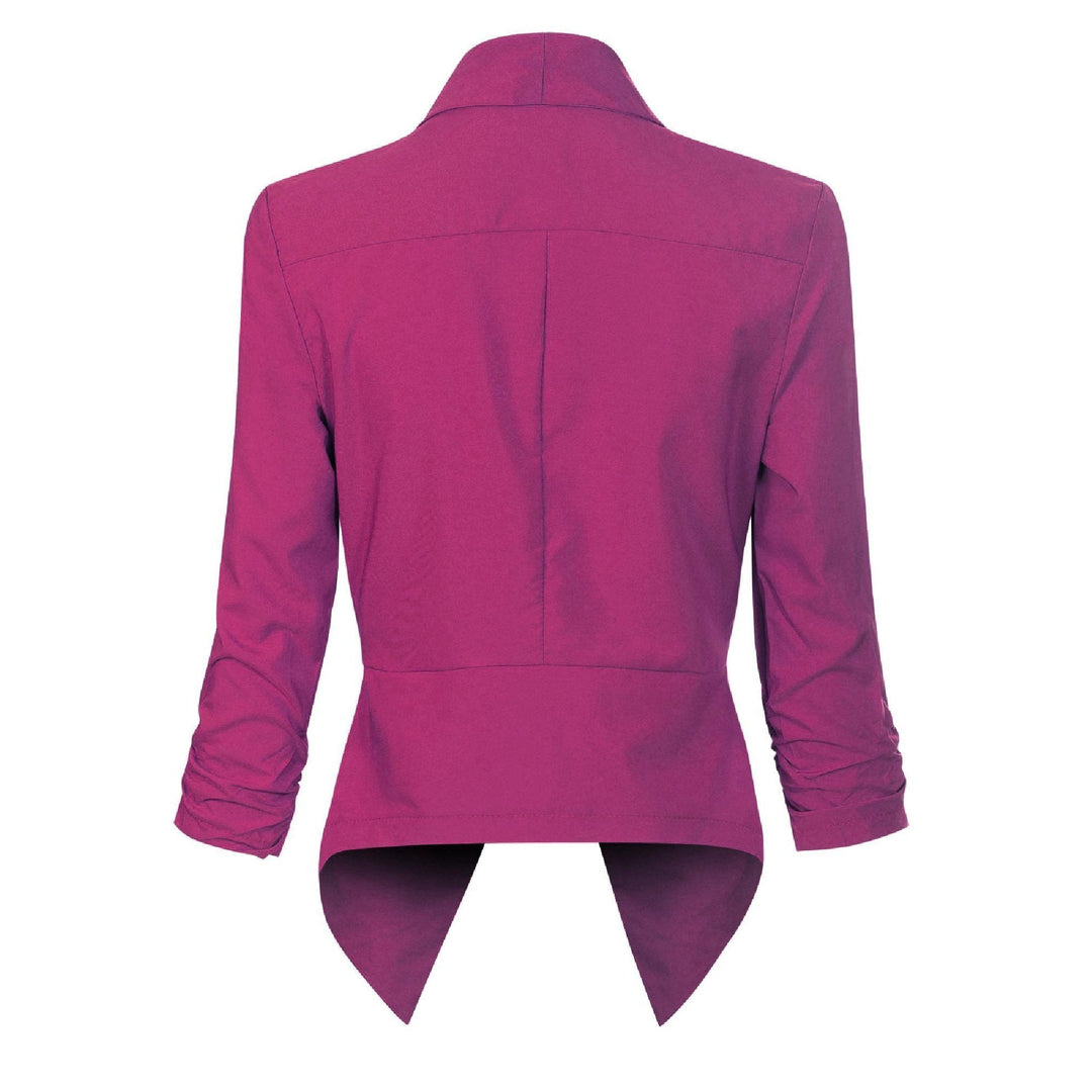 Camilla | Draped Open-Front Blazer