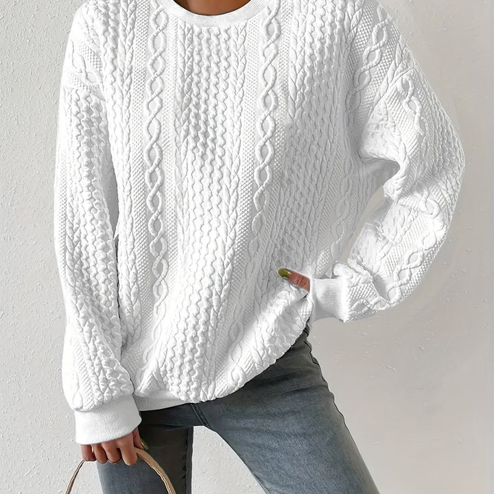 Holly | Textured Crewneck Sweatshirt